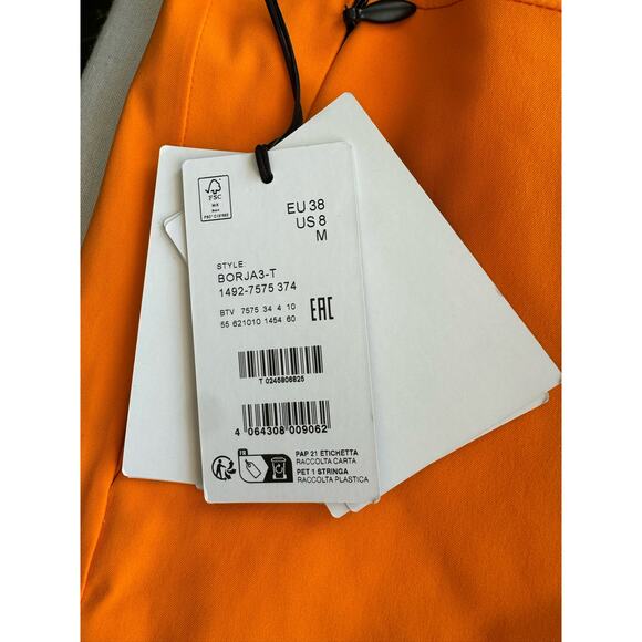 NEW W/TAGS BOGNER BORJA-3 SKI PANT WOMEN SIZE 8 ORANGE BLACK SNOW Medium - Picture 7 of 16